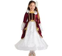 Dress Up America Costume De Princesse Pour Filles - Robe De Princesse Renaissance - Ensemble De Costumes De Reine Médiévale Pour Enfants