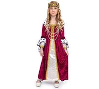 Dress Up America Costume de reine pour filles - Costume de princesse Renaissance pour enfants - Ensemble robe royale et couronne