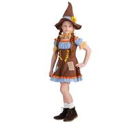 Dress Up America Costume D'épouvantail Pour Enfants - Robe D'épouvantail Citrouille Pour Filles