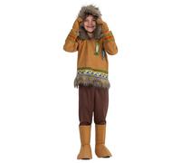 Dress Up America Costume Esquimau Pour Enfants - Habillage D'hiver Inuit Pour Garçons Et Filles