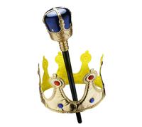 Dress Up America Couronne pour Enfants - Roi & Sceptre Accessoire Ensemble