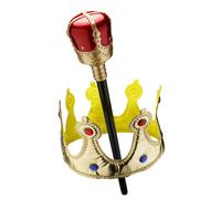 Dress Up America Couronne pour Enfants - Roi & Sceptre Accessoire Ensemble