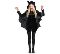 Dress Up America Costume de chauve-souris pour adultes - Combinaison de chauve-souris noire pour femme avec ailes - Idéal pour les jeux de rôle et le plaisir