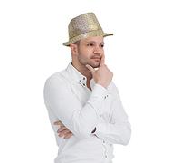 Dress Up America Fedora Avec Lumières LED Clignotantes - Chapeau de Jazz, Cowboy pour Accessoires de Costumes de Fête - Adultes