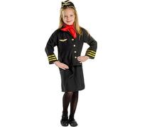 Dress Up America Flight Attendant Costume Set - Large 12-14 years