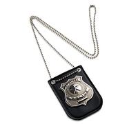 Dress Up America Insigne de Police pour Enfants - Accessoires de déguisement de Police - Insigne de Policier pour Cop Swat et FBI avec chaîne et Clip de Ceinture