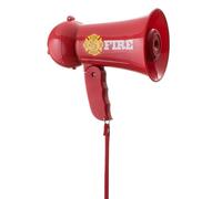 Dress Up America Mégaphone Pompier pour Enfants - Bullhorn mégaphone Pompier Rouge avec sirène sonore