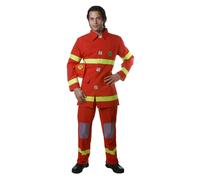Dress Up America Pompier Déguisement pour Adultes - Hommes Costume - Rouge