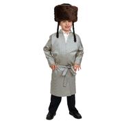 Dress Up America Rayé Yerushalmi Chasidic Bekitcha Tenue de rabbin juif pour enfants
