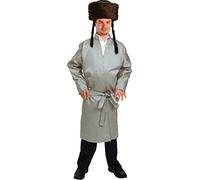 Dress Up America Rayé Yerushalmi Chasidic Bekitcha Tenue de rabbin juif pour enfants