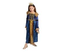 Dress Up America Robe De Costume Renaissance Pour Filles - Costume De Reine Médiévale - Robe De Costume De Femme Noble Pour Enfants