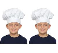 Dress Up America Toque De Chef Blanche pour Enfants - Magnifique Ensemble D'habillage pour Jeu De Rôle. (Lot de 2)