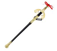 Dress Up America Toy Sword - epee Or nee - epee de costume et gaine pour enfants et adultes,26 epee longue ornee ,Or-Gold