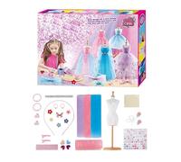 Dress-up Craft Kit | Creative Fashion Kit | Dress Design Kit | Kids Clothing Craft Set | Fashion Design For Girls | Girls Crafts Kit Children Clothes Design Kit For Home Kindergarten Nursery