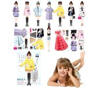 Dress Up Paper Doll Set - Portable, Pretend Play Toy Princess Paper Doll Game for Girls Creative Travel Play Gift, for Birthday | Christmas Easter New Year Preschool Kids
