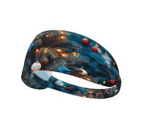 Dress up The Beautiful Christmas Tree Sports Head Tie For Men and Women-Headband Karaté Tie Back Sweat Moisture Workout Head Bandeau, parfait pour la course à pied