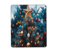 Dress up The Beautiful Christmas Tree Tapis de souris de jeu avec motif imprimé complet avec base en caoutchouc de 3 mm, ergonomique et durable pour le bureau, les jeux et l'étude