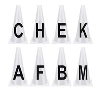 Dressage Letters Set | PP, 23x14cm/9.06x5.51in | Horse Training Cones with Letters, A/B/C/E/F/H/M/K Or R/S/V/P, Equestrian Practice Equipment | Dressage Training, Rider Guidance, Competition Use