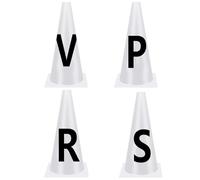 Dressage Letters Set | PP, 23x14cm | Horse Training Marker Cones with Alphabet | Equestrian Letters for Riders & Events