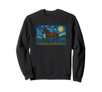 Dressage pour Cheval - Van Gogh Starry Night Style Sweatshirt