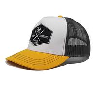 DRESSED IN MUSIC PLAY WITH ME asquette Trucker pour Homme - Visière Semi courbée - Taille Unique - 5 Panneaux - Ajustable par réglette Plastique rétro Snapback - Surfer sur Le Pays Basque
