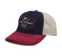 DRESSED IN MUSIC PLAY WITH ME asquette Trucker pour Homme - Visière Semi courbée - Taille Unique - 5 Panneaux - Ajustable par réglette Plastique rétro Snapback - Surfer sur Le Pays Basque