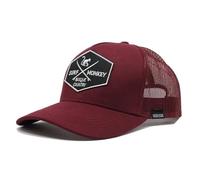 DRESSED IN MUSIC PLAY WITH ME Casquette Trucker pour Homme/Femme Surf Monkey Taille Unique (Beige Grenat)