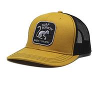 DRESSED IN MUSIC PLAY WITH ME Casquette Trucker pour Homme/Femme - Visière Semi courbée - Taille Unique - Ajustable rétro Snapback - Surfer sur Le Pays Basque - (Moutarde)