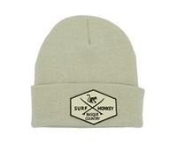 Dressed in Music Play with Me Surf Monkey - Bonnet avec bord pour homme/femme, taille unique, blanc, taille unique