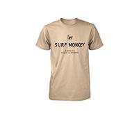 DRESSED IN MUSIC PLAY WITH ME T-shirt en coton biologique Surf Monkey®, Sable, M