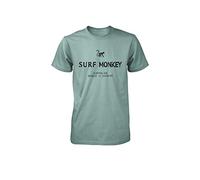 DRESSED IN MUSIC PLAY WITH ME T-shirt en coton biologique Surf Monkey®, Sauge, M