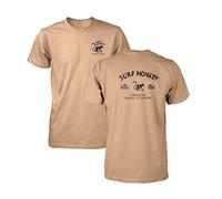 DRESSED IN MUSIC PLAY WITH ME T-shirt en coton biologique Surf Monkey®, Volcan (Volcano), L