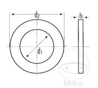 Joints de bouchon de vidange DRESSELHAUS 4607/000/17 16X22X1,5