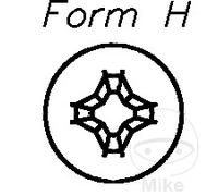 DRESSELHAUS Lot de 100 vis à tôle 3.9 7981