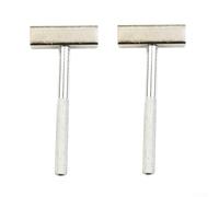 Dresseur de Meule 2pcs Outil d'Affûtage Émeri | rainurée, pour prise pour en main sûre, anti-dérapant, usage sécurisé, confort optimal