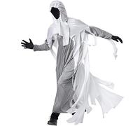 dressforfun 900576 - Déguisement pour Homme Fantôme Effrayant, Costume de fantôme Blanc avec des Accents Gris et Noirs (XL | No. 302771)