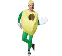 dressforfun Costume de Citron Unisexe Adultes | Haut sans Manches fruité | Gros Gants Amusants | Y Compris Un Couvre-tête (M | no. 301637)