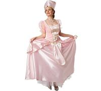 dressforfun Costume de Princesse Belle au Bois Dormant | Superbe Robe de Belle au Bois Dormant en Look Soyeux | INCL. Couronne ornée de Pierres précieuses (XXL | no. 301882)