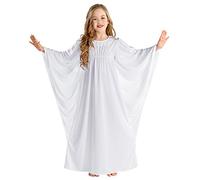 dressforfun Déguisement de Petit Ange céleste pour Fille Costume | Robe avec Un col relevé à Attache Auto-agrippante (5-7 Ans | no. 300218)