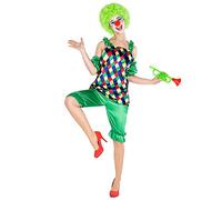 dressforfun Déguisement pour femme Clown | incl. nez de clown | arlequin costume carnaval (XXL | no. 300812)