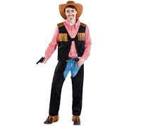 dressforfun Déguisement pour Homme Cowboy | Chaps de Cowboy + Gilet & Chemise | Western shérif Carnaval (XL | no. 300567)