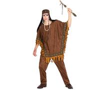 dressforfun Déguisement pour homme indien | Costume avec chaine et jolie parure de tête pour attirer les regards | Indian ouest sauvage costume (XXL | no. 300680)