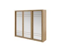 Dressing avec porte et miroir 3 vantaux - LUCAS
