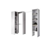 Dressing d'angle - L225 cm - Blanc - FERDINAND Blanc
