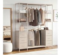 IDMarket - Dressing double penderie + double colonne UTAH