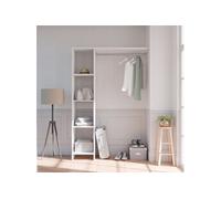 Dressing modulable avec étagères blanc - DR117