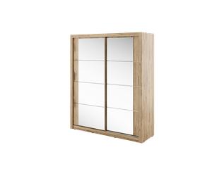 Dressing penderie 180 cm avec miroir - NELIO