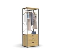 Dressing penderie 3 tiroirs L.60 cm DETROIT design industriel