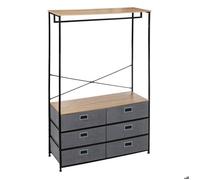 5five Dressing penderie Tissa 6 tiroirs Gris foncé