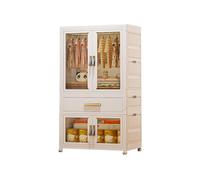 Dressing Penderie avec Tiroir Armoire Vetement Chambre 4 roulettes avec Tringle de Suspension Dressing sous Pente avec Porte pour Chambre, Vestiaire(54 x 34 x 114 cm)